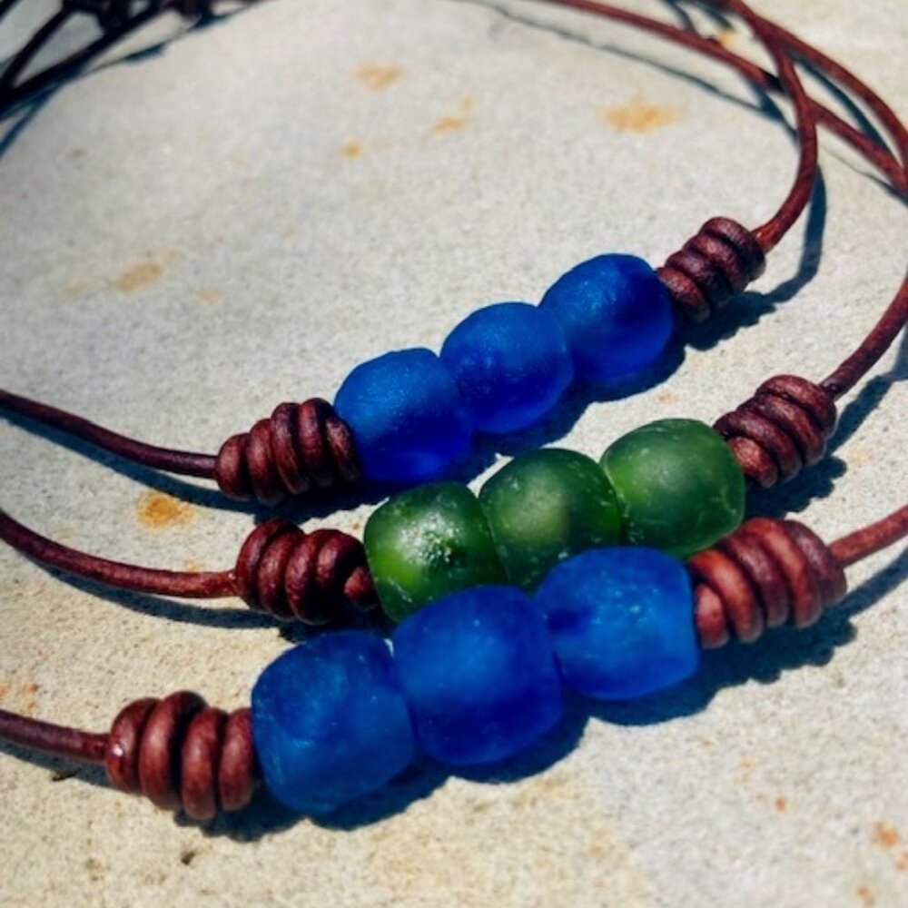 Leather necklace